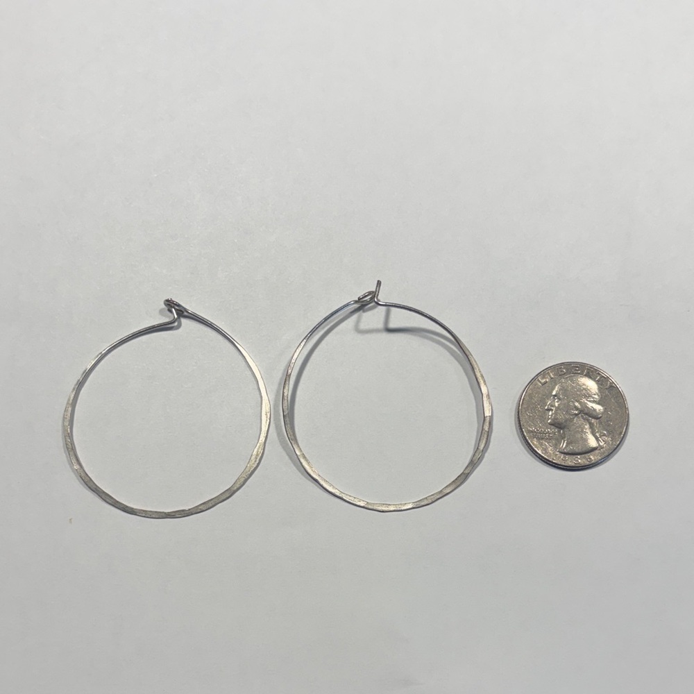Elegant Silver Hoop Earrings